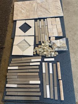 Leftover tile for kitchen bathroom, or art projects