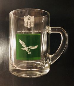 Philadelphia Eagles NFL Football 1960’s Hickok Vintage Glass Beer Stein Mug - BRAND NEW!! RARE!!!