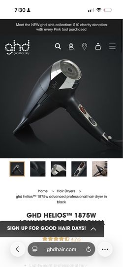 Ghd Helios advanced professional hair dryer black