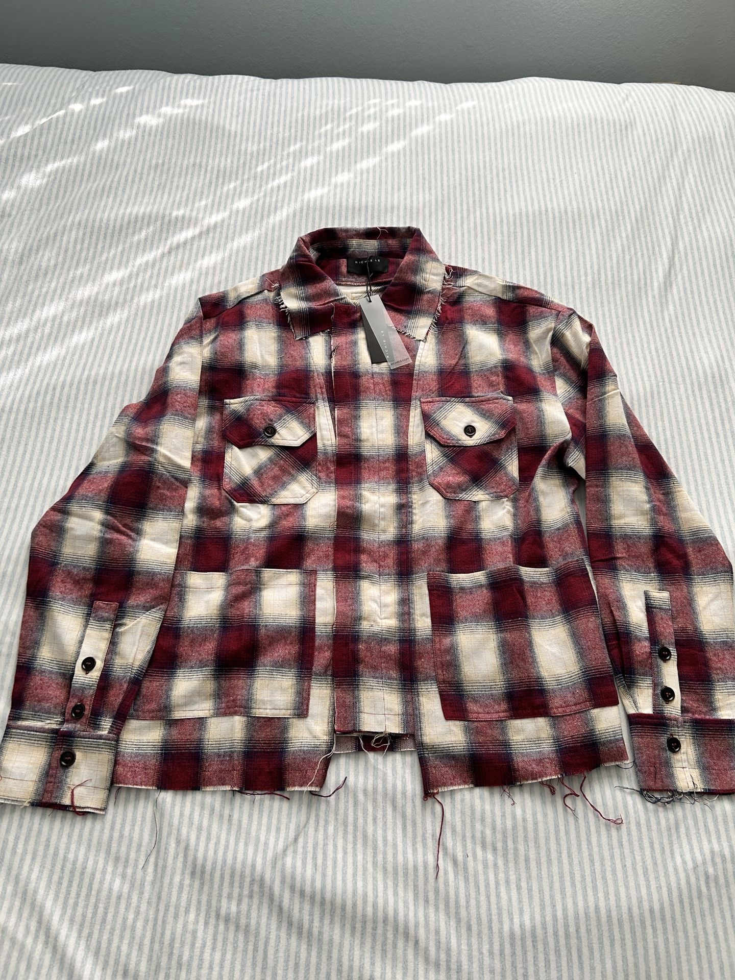 Brand New Richie Le Vintage Flannel Shirt. Size Medium