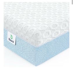 Dourxi Crib Mattress, 3-Layer Memory Foam Dual Sided Firmness Baby Mattresses for Crib and Toddler Bed