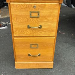 Wooden Filing Cabinet Excellent Condition