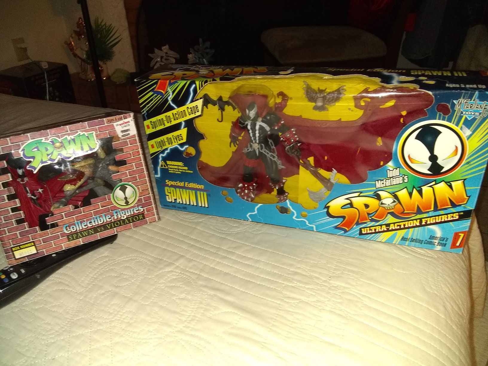 $25.00 FOR BOTH OF THESE SPAWN COLLECTION ACTION FIGURES,, BRAND NEW SEALED NEVER OPENED.