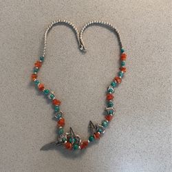 Indian Turquoise And Amethyst Necklace