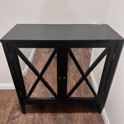 Little Black Mirrored Cabinet 