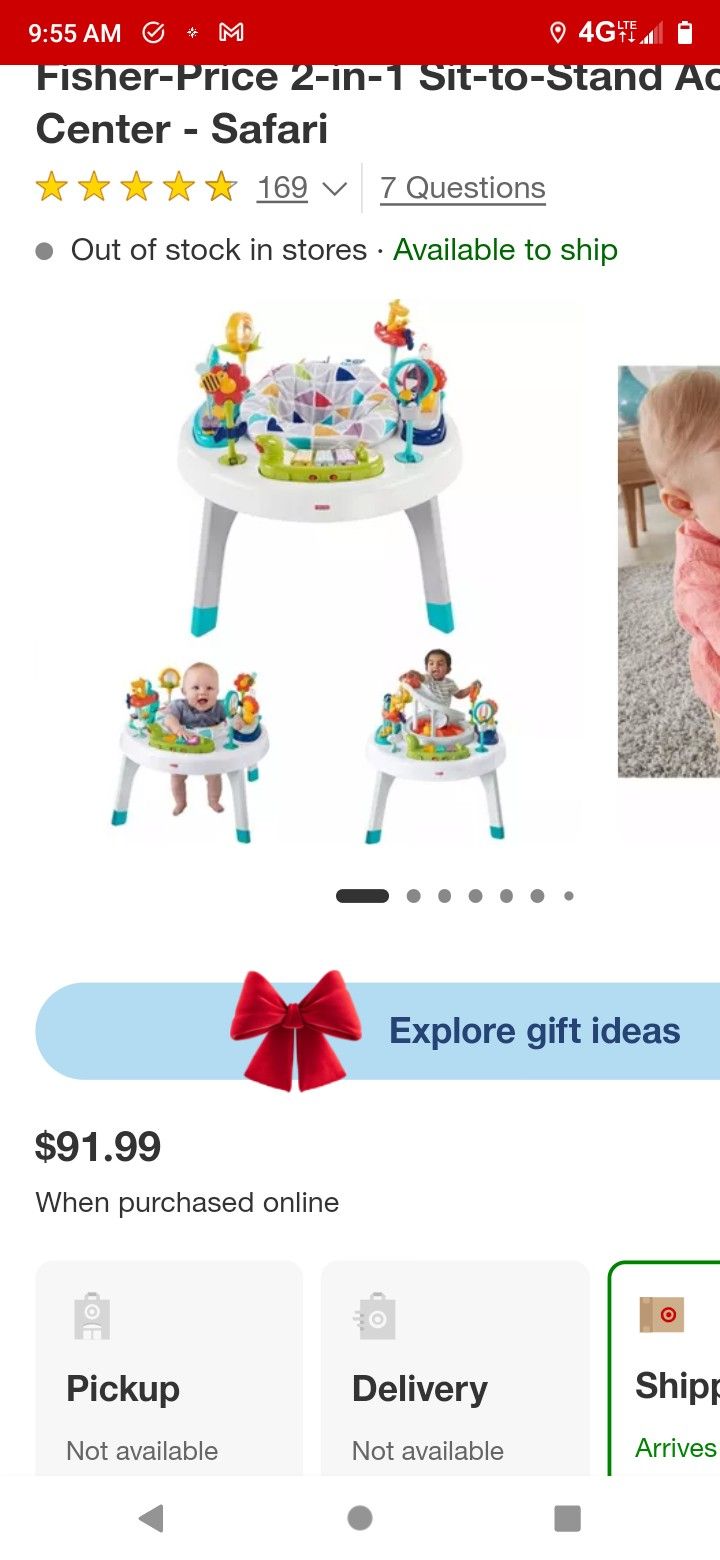 Fisher Price Two In One Sit To Stand Activity Table