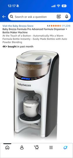 Baby Brezza Formula Pro Advanced Formula Dispenser + Bottle Maker Machine