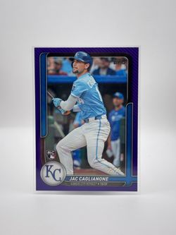 Jac Caglianone Rookie Card Topps 2026 Series 2 Flagship #82 Purple Parallel /75