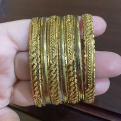 Indian Pakistani bangles Gold For Girls 8-10 Years Old