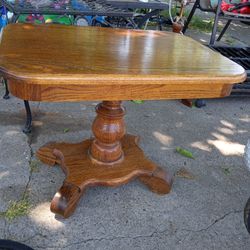 Antique Wood Tavern End  Table
