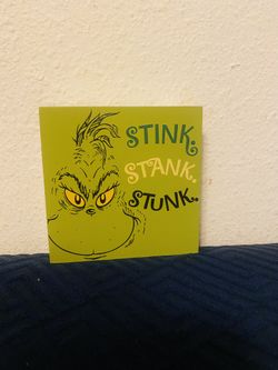 The Grinch Decoration Block