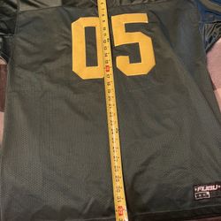 Fubu Football Jersey. Green And Gold.