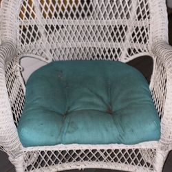 Two Wicker Chairs Small Table Loveseat
