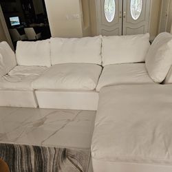 High End White Couch