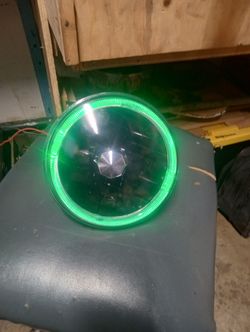 7" Rounds Custom Aftermarket Green With Black Background