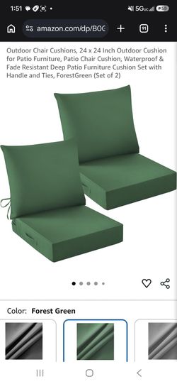 Outdoor seat cushion