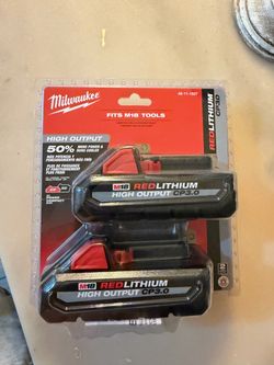 New Milwaukee batteries 130 obo