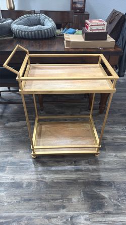 Gold bar cart