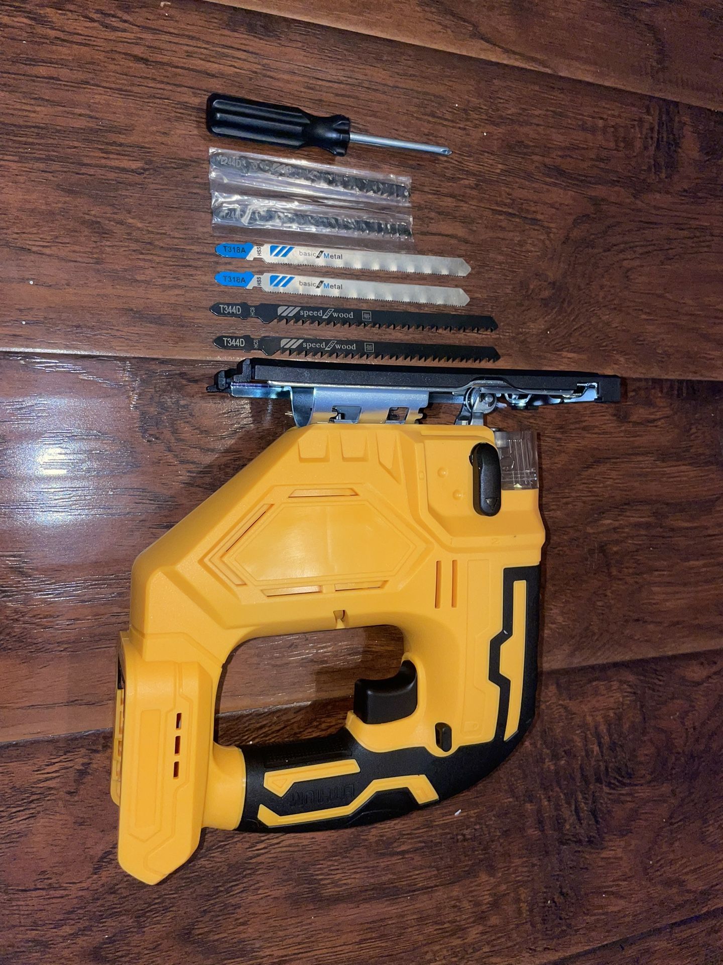 Cordless Curve Jig Saw for Dewalt 20V MAX Battery, with LED Work Light, Brushless Speed Change