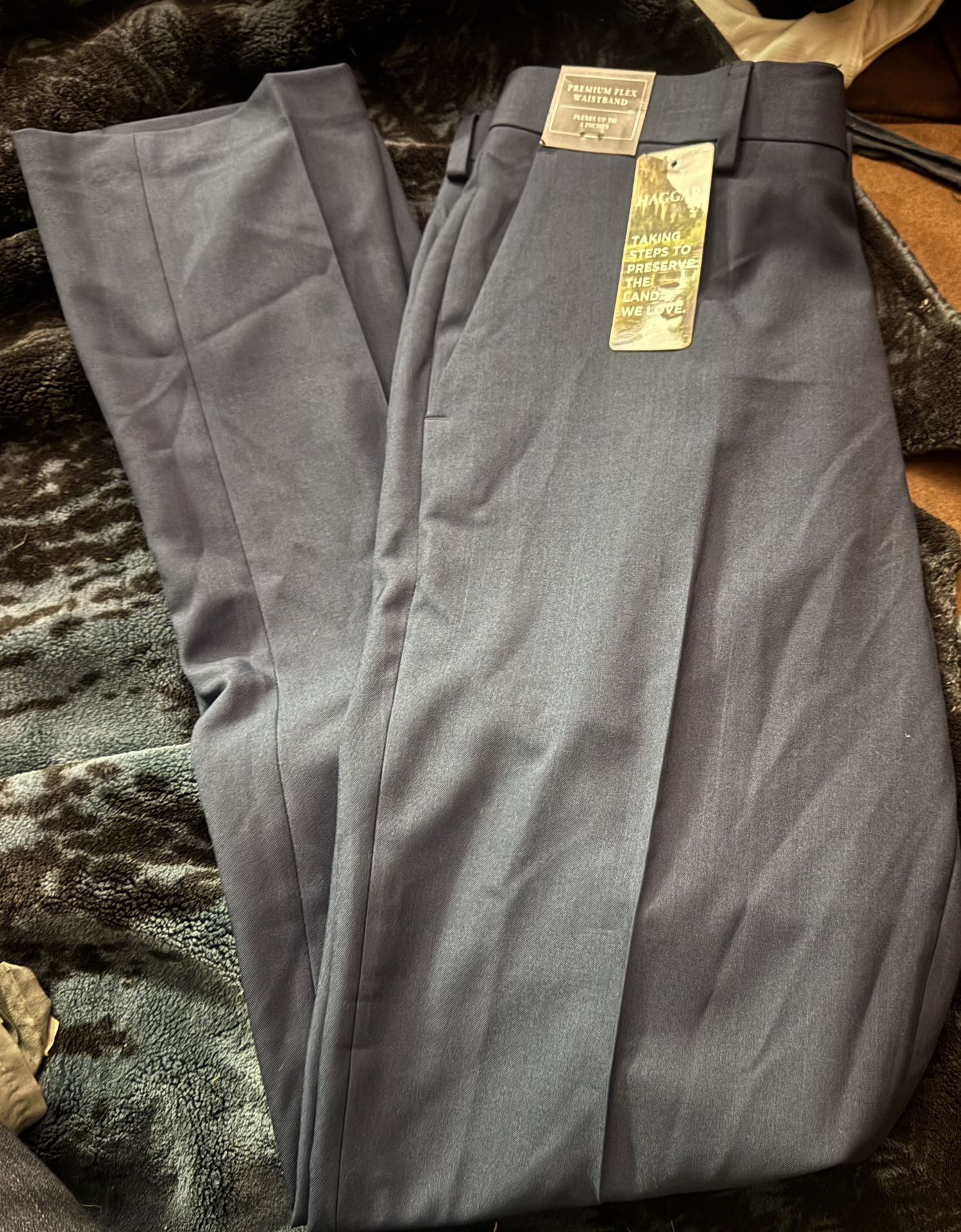 Hager Men’s Dress Pants 32x34 Slim New With Tags 