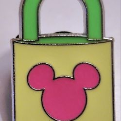 2010 Disney Pin Pad Lock Mickey Neon