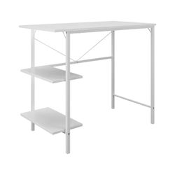 Mainstays Pierce 30 inch Tall Storage Desk, White