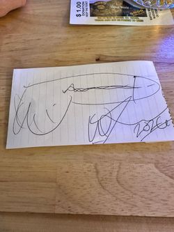 Drawling with a signature from the artist
