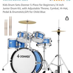 Donner Kids Drum Set