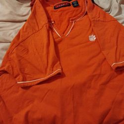 Ladys Clemson Short Sleeve Shirt Size Large Crable 