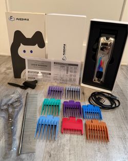 Fuzzyfix Dog Grooming Kit with Cordless Clippers