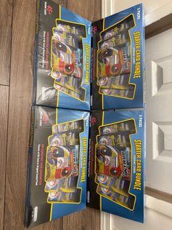 Presstine Pokemon Starter Card Bundle 45+ Trading Cards Holographic Guaranteed