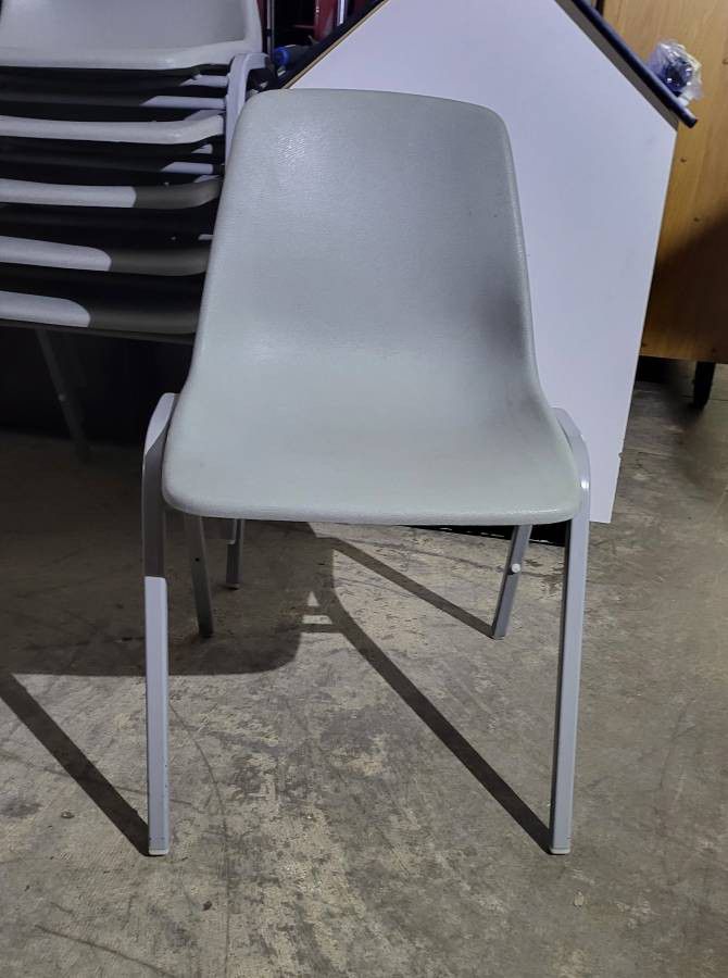 Gray Stacking Chair