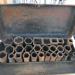 Vintage Used Plumbing Socket tools, 