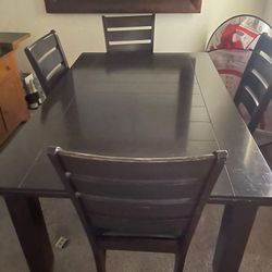  Dining table with 4 chairs