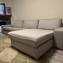 Large Grey Sectional Couch 
