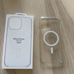 Apple iPhone 15 Pro Max Clear Case - Barely Used
