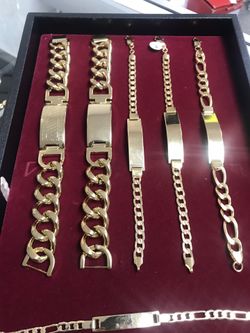 14k Gold filled Cuban link bracelets