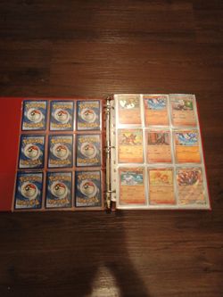 Pokemon Cards Common, Holo, Reverse Holo, H regulation marks, complete binder. Mint condition, around 468 cards total.