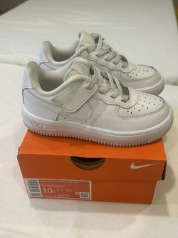 Toddler White Air Force Ones 10c