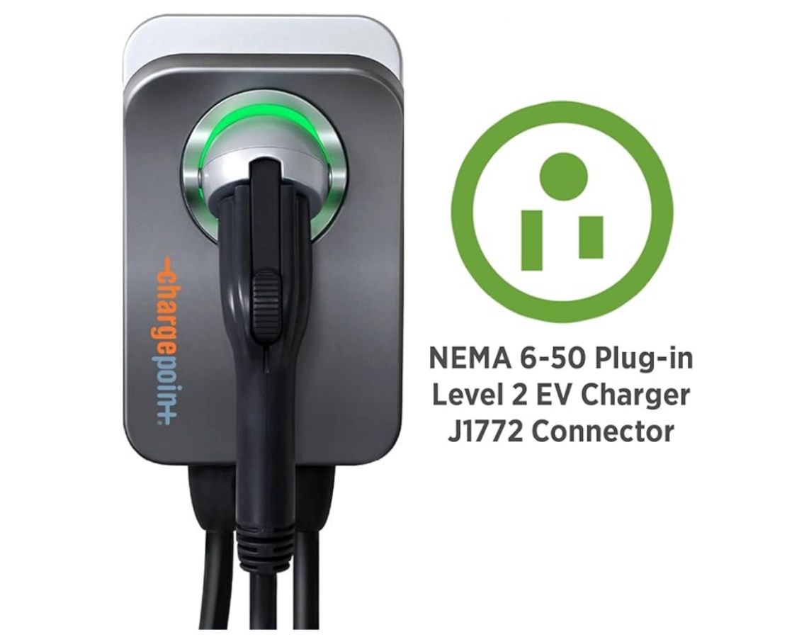 ChargePoint HomeFlex Level 2 EV Charger J1772, NEMA 6-50 Electric Car Charger