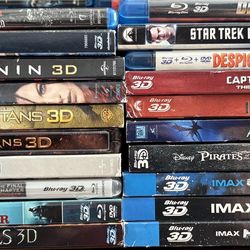 3D Blu-ray & DVD Movie Combo Collection
