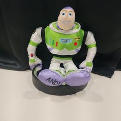 Disney Buzz Lightyear Plush 10 Inch Pixar Disney Store  ( Red/ Black Bin )