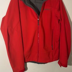 Men's Patagonia red Polartec jacket Medium ex cond as is pick up deliver. 