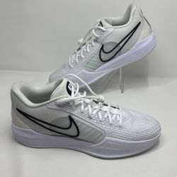 Nike Women's 14.5 Mens 13 Sabrina 1 Tb P White Black Basketball Shoes FQ3837-100