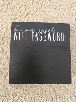 Brand New Hand Painted Wooden Wifi Chalk Sign