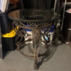 Metal Table End Table 