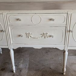 Shabby Antique Credenza TV Stand