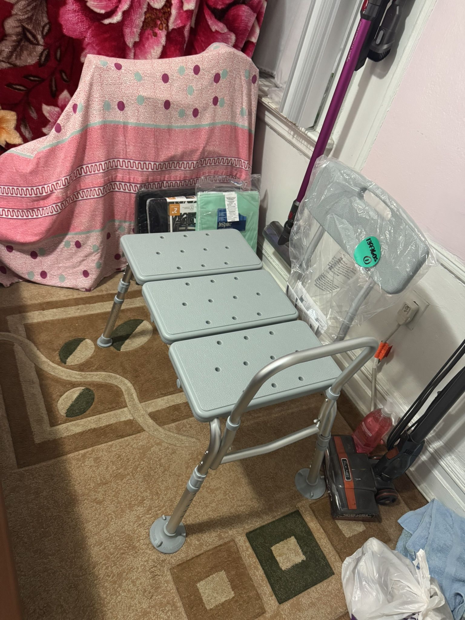 Brand New Drive Medical 12011KD-1 Tub Transfer Bench For Bathtub, Height Adjustable Shower Bench with Backrest, Shower Shower Chair Bath Seat for Elde