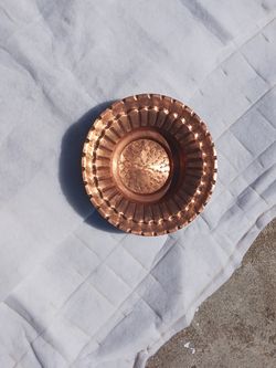 Antique German Copper Serving Dish