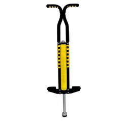 Gener8 Yellow Double Pogo Stick- Foam Rubber Grips - Recommended Unisex for Age Group 6 Years and up